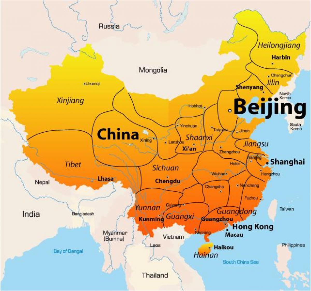 Peking på kartet