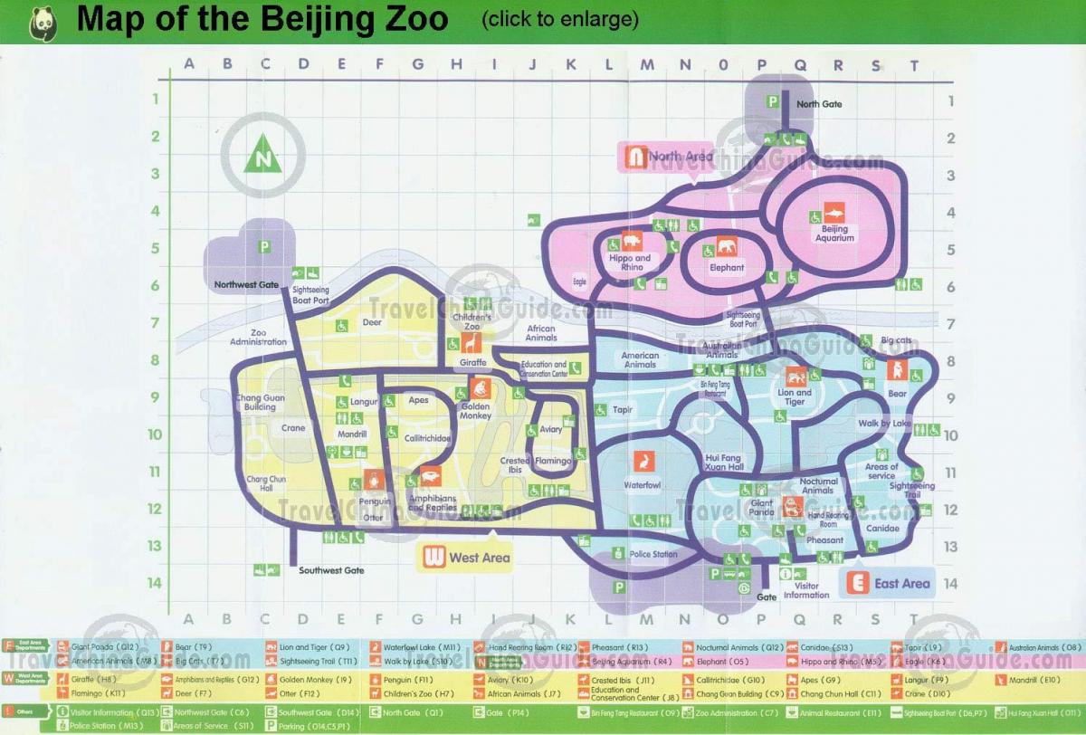 kart over Beijing zoo