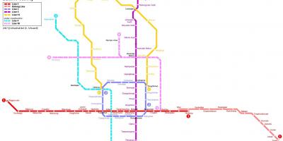Kart over Beijing underground city
