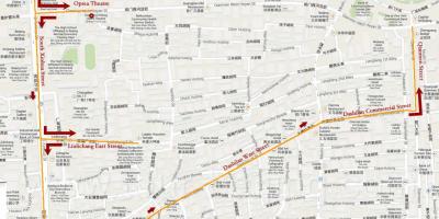 Kart over Beijing walking tour 