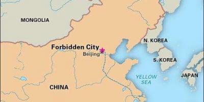 Forbidden city Kina kart