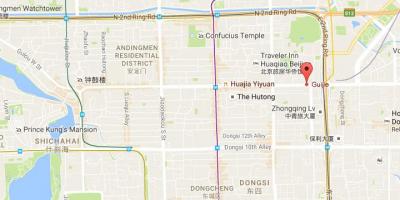 Kart av ghost street Beijing